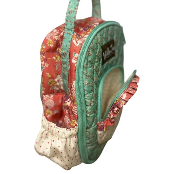 Matilda Jane Floral Lunch Bag Girls Pastel Floral Ruffle Insulated Lunch Tote - Picture 3 of 10